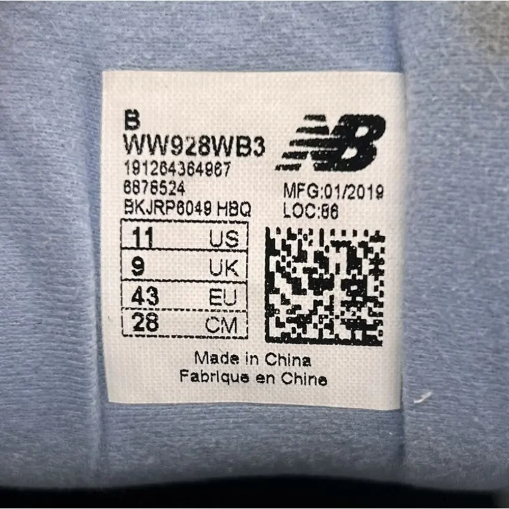 New Balance‎ 928v3 Shoes Womens Size 11 White Leather Orthopedic Walking Rollbar